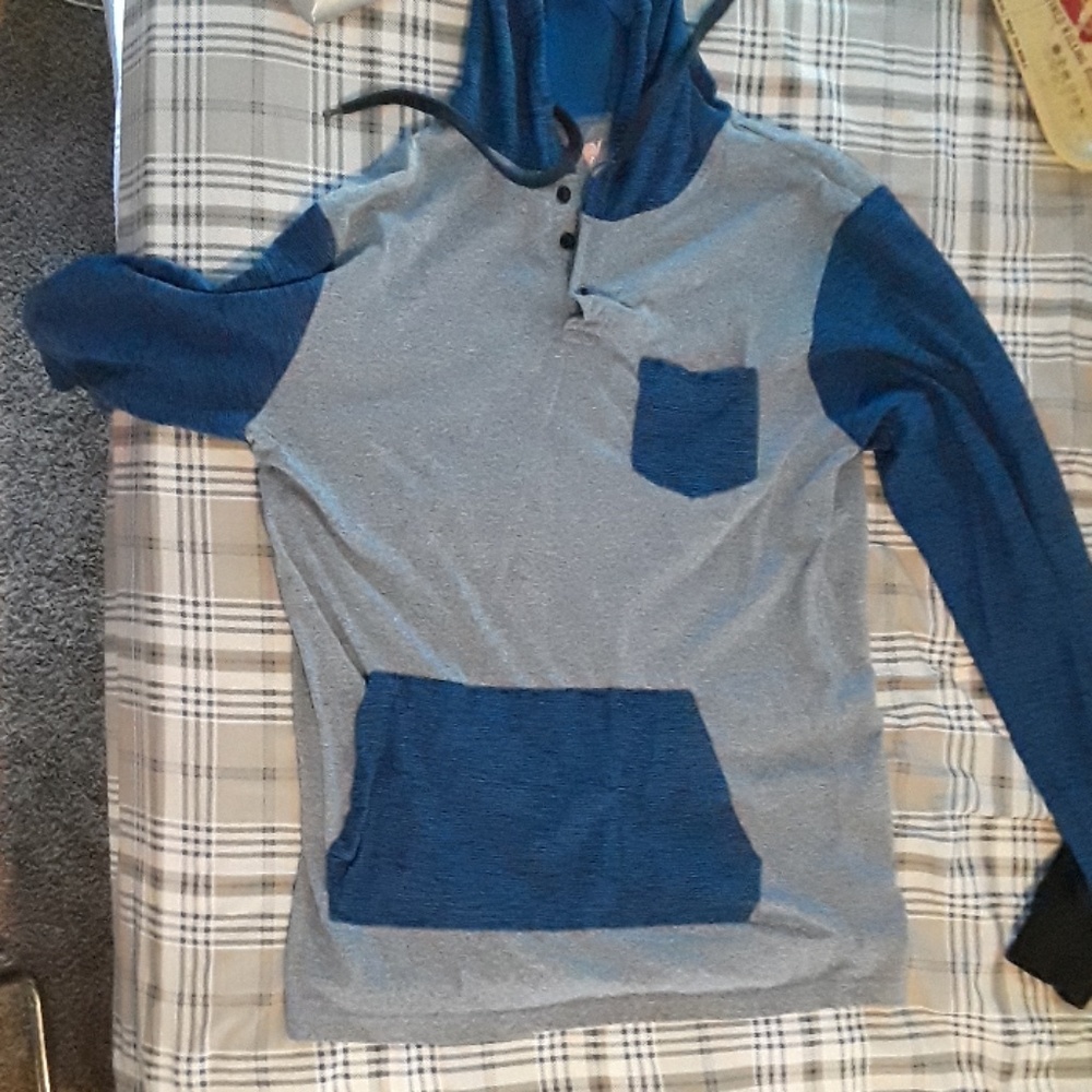 Blue gear hoodie
